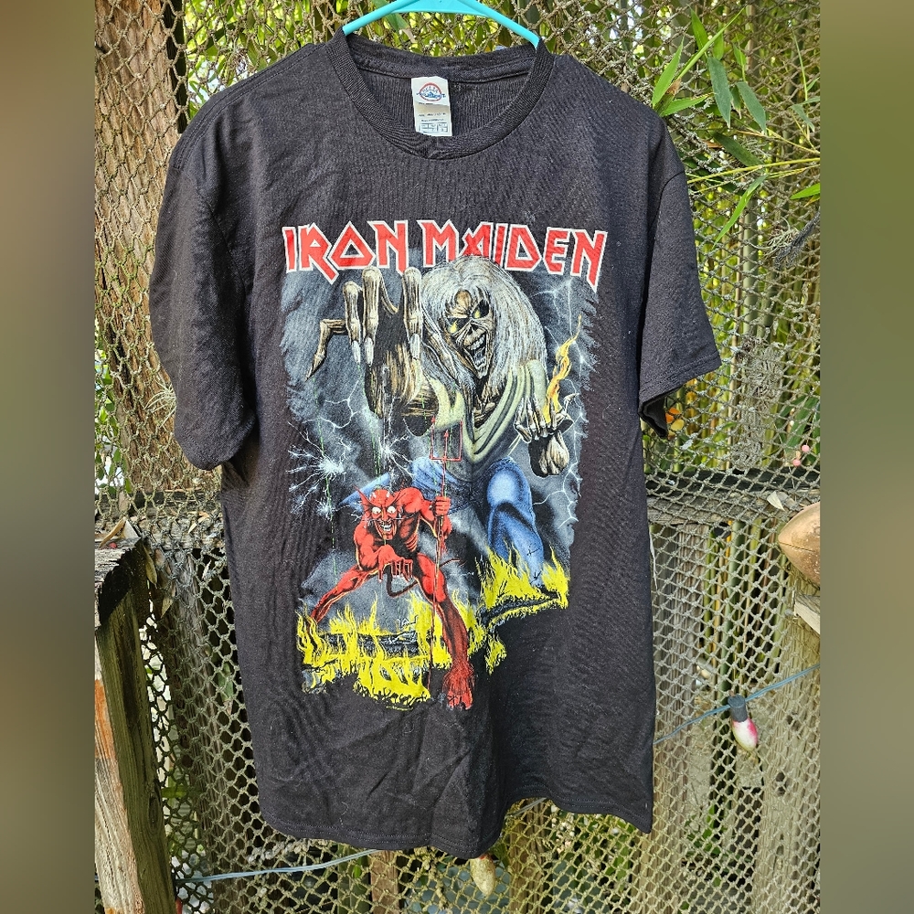 IronMaiden Black Concert Shirt 2019 Legacy of The Beast Tour Sz Lg